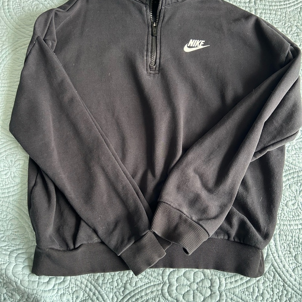 Nike Kids Dark Gray Zip-Up Sweater